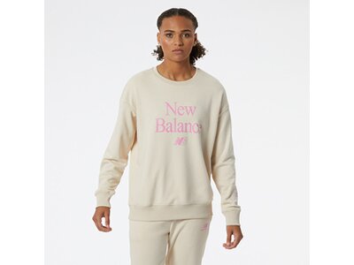 NEW BALANCE Damen Sweatshirt NB Essentials Celebrate Fleece Crew Pink