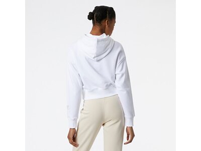 NEW BALANCE Damen Sweatshirt NB Essentials Celebrate Fleece Hoodie Weiß