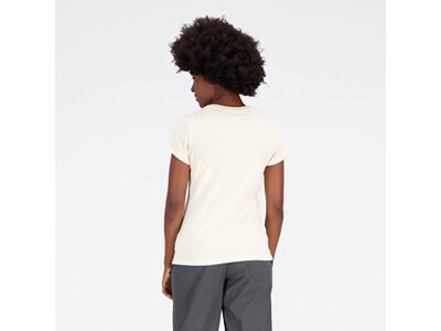 NEW BALANCE Damen Kapuzensweat NB Essentials Stacked Logo T-Shirt Weiß
