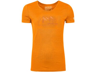 ORTOVOX Herren Shirt 150 COOL VINTAGE BADGE TS W Orange