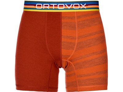 ORTOVOX Herren Unterhose 185 ROCK'N'WOOL BOXER M Orange