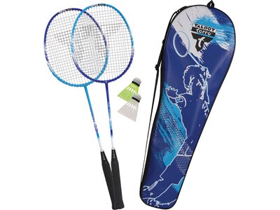 TALBOT/TORRO Badmintonset Talbot Torro Premium Badminton-Set 2-Fighter Pro, 2 Graphit-Composite Schl Grau