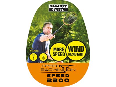 Talbot-Torro Speed Badminton Set Speed 2200 Schwarz