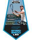 Vorschau: TALBOT/TORRO SPEED Badminton Speedbadminton Set SPEED 6600 LED im Slingbag