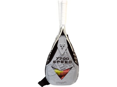 TALBOT/TORRO Talbot-Torro Speed-Badminton Premium-Set Speed 7700, 2 kraftvolle Graphit-Composite Rac Grau