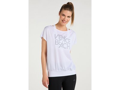 VENICE BEACH Damen Shirt VB_Mia DRT_02 T-Shirt Weiß