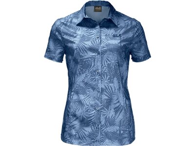 JACK WOLFSKIN Damen Hemd Sonora Jungle Shirt Blau