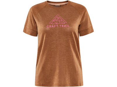 CRAFT Damen T-Shirt ADV Trail Wool SS Tee W Braun