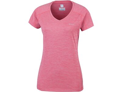 COLUMBIA-Damen-Oberteil-Zero Rules™ Short Sleeve Shirt Rot