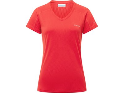 COLUMBIA Damen Strickoberteil Zero Rules™ Short Sleeve Shirt Rot