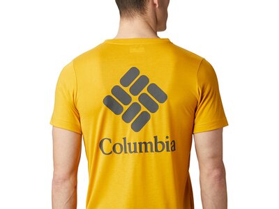 COLUMBIA Herren Shirt Maxtrail SS Logo Gelb