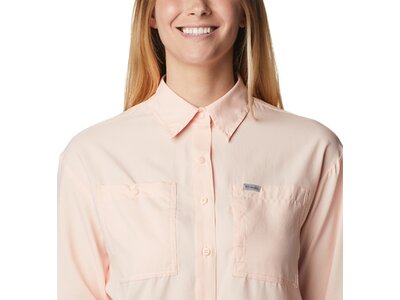 COLUMBIA Damen Hemd Silver Ridge Utility LS Shirt Orange