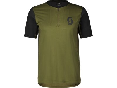 SCOTT Herren Hemd SCO Shirt M's Trail Vertic Zip SS Grün