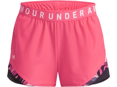 UNDER ARMOUR UA Play Up 3.0 dreifarbige Shorts für Damen Pink
