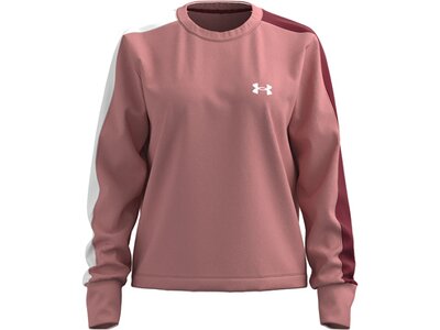 UNDER ARMOUR Damen Sweatshirt RIVAL TERRY CB CREW Pink
