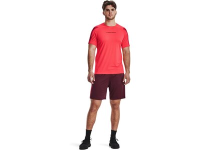 UNDER ARMOUR Herren Shirt UA HG ARMOUR NOV FITTED SS Rot