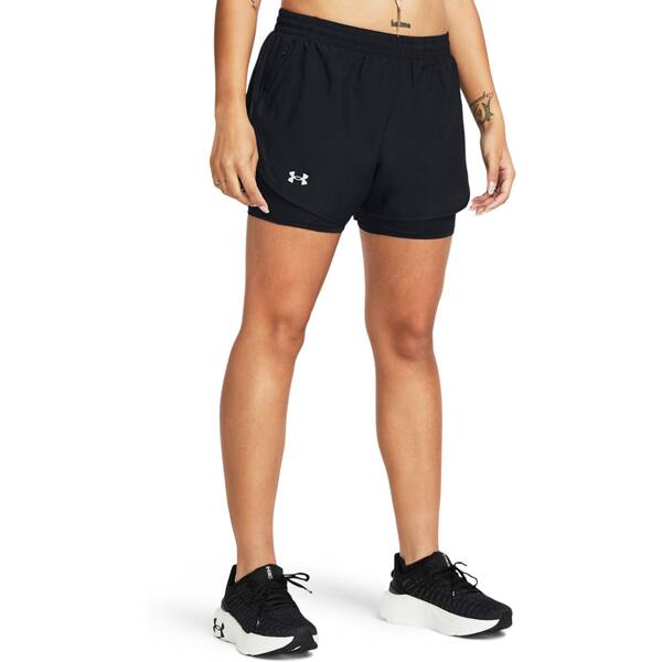 UNDER ARMOUR Damen Shorts UA FLY BY 2IN1 SHORT
