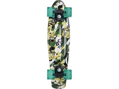 SCHILDKRÖT Skateboard Retro Skateboard FREE SPIRIT 22´ Camouflage Bunt