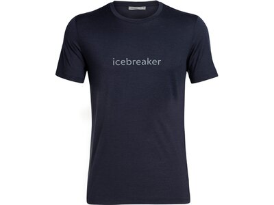 ICEBREAKER Herren Shirt Icebreaker Logo SS Crewe Icebreaker Wordmark Schwarz