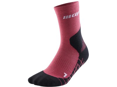 CEP Damen Hiking Light Merino Mid Cut Socks Rot