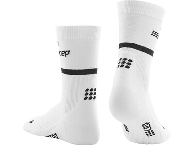 CEP Damen the run socks, mid cut, v4 Weiß