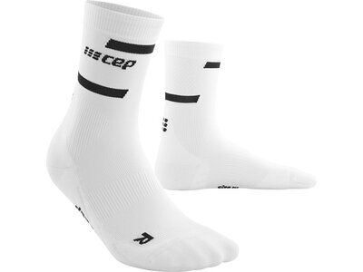 CEP Herren the run socks, mid cut, v4 Weiß