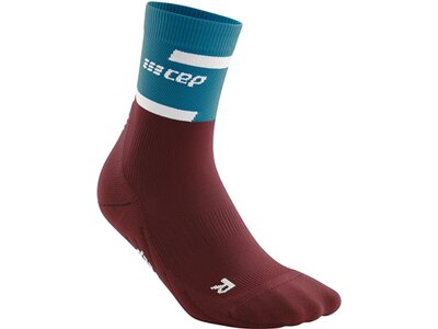 CEP Herren the run socks, mid cut, v4 Blau