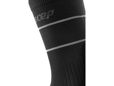 CEP Herren Reflective Mid Cut Socks Schwarz