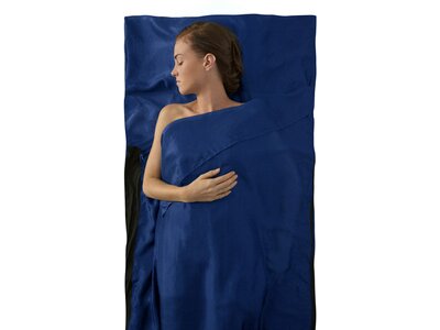SEA TO SUMMIT Schlafsack Silk Stretch Liner - Traveller (with Pillow slip) Navy Blue Blau