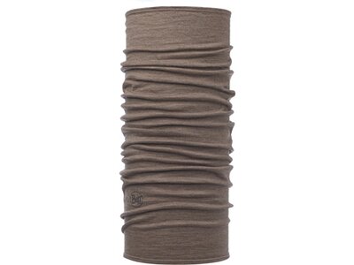BUFF Multifunktionstuch "Lightweight Merino Wool Solid Bark" Braun