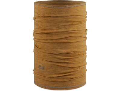 BUFF Multifunktionstuch "Lightweight Merino Wool Solid Bark" Gelb