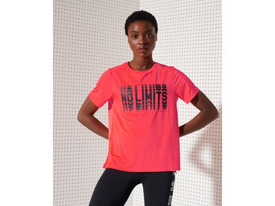 Superdry Damen Tshirt Training Tech Touch Tee Pink
