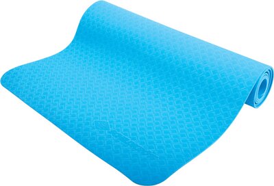 TPE YOGA MATTE 4mm (Farbe: sky blue) + Carrying Wrap 000 -