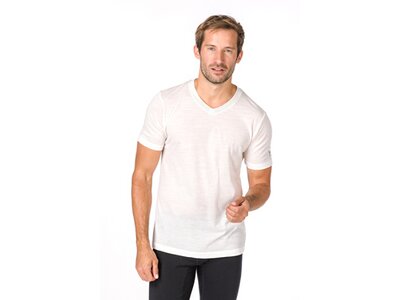 SUPER.NATURAL Herren T-Shirt M BASE V NECK TEE 140 Weiß