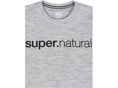 SUPER.NATURAL Herren Sweatshirt SIGNATURE CREW Silber
