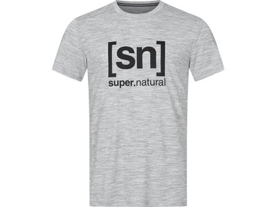 SUPER.NATURAL Herren T-Shirt M LOGO TEE Silber
