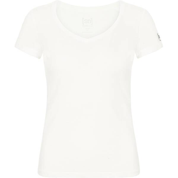 SUPER.NATURAL Damen T-Shirt W BASE V-NECK TEE 140