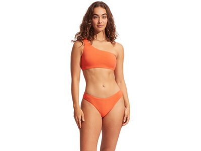 SEAFOLLY Damen Bikinioberteil Sea Dive One Shoulder Bandeau Orange