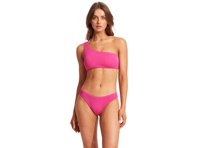 SEAFOLLY Damen Bikinioberteil Sea Dive One Shoulder Bandeau Pink