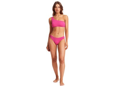 SEAFOLLY Damen Bikinioberteil Sea Dive One Shoulder Bandeau Pink