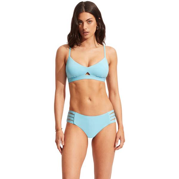 SEAFOLLY Damen Bikinihose Seafolly Collective Multi Strap Hipster Pant › Blau  - Onlineshop Intersport