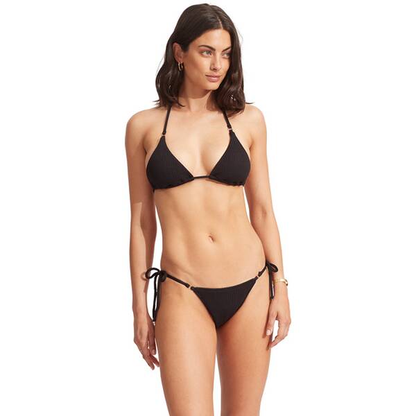 SEAFOLLY Damen Bikinihose Sea Dive Tie Side Rio Pant › Schwarz  - Onlineshop Intersport