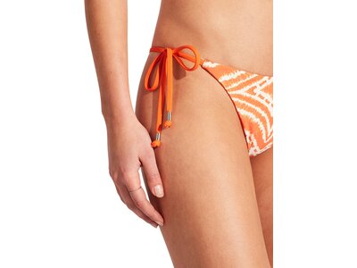 SEAFOLLY Damen Bikinihose Zanzibar Tie Side Rio Orange