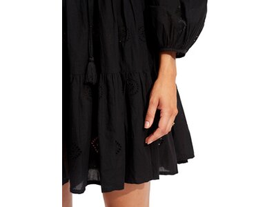 SEAFOLLY Damen Kleid Embroidery Tiered Dress Schwarz