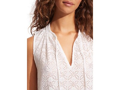 SEAFOLLY Damen Bluse Embroidery Cover Up Weiß