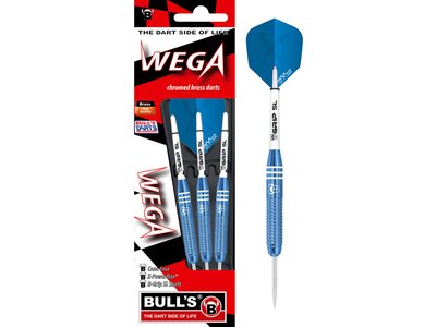 BULL'S Dartpfeil Wega Steel Dart Blau