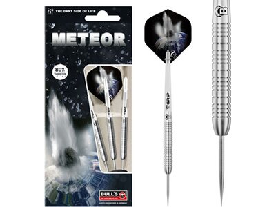 BULL'S Dartpfeil Meteor MT4 Steel Dart Silber