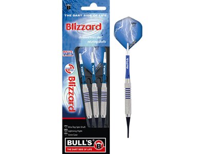 BULL'S Dartpfeil Blizzard Soft Dart Silber