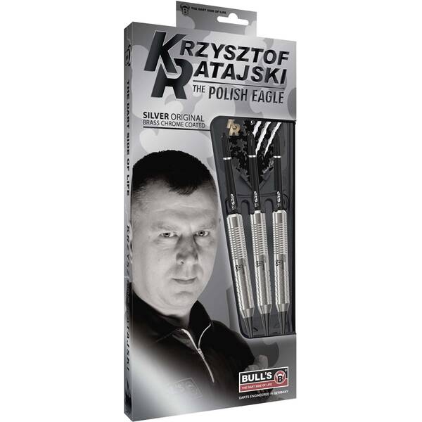 BULL'S Dartpfeil Krzysztof Ratajski Brass Silver Soft Dart AN9618