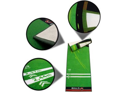 BULL'S Dartboard Carpet Mat 120 Green Grün